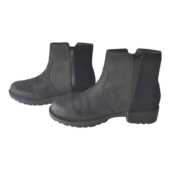 sorel emelie waterproof leather & suede booties
